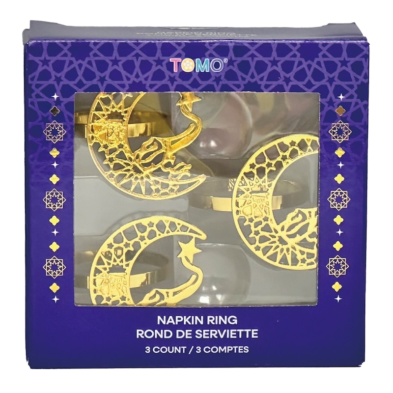 3ct Ramadan Napkin Ring Set