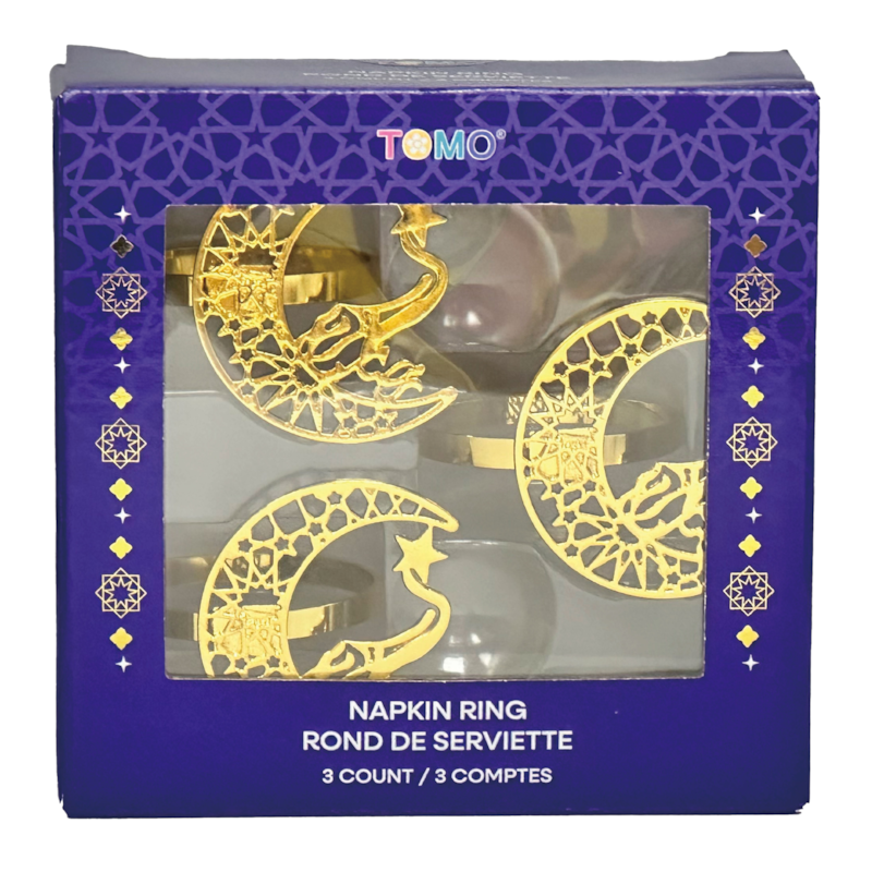 3ct Ramadan Napkin Ring Set