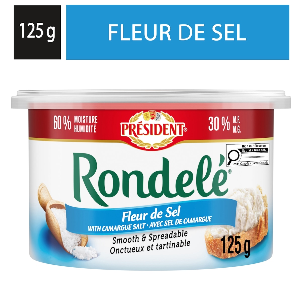 President Rondelé Fleur De Sel Spreadable Cheese