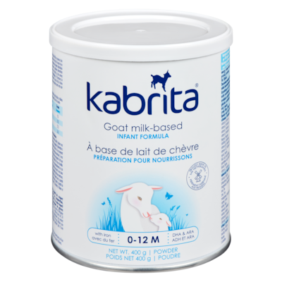 Kabrita À base de lait de chèvre préparation pour nourrissons poudre 0-12 m 400 g, 8,75 $/100g
