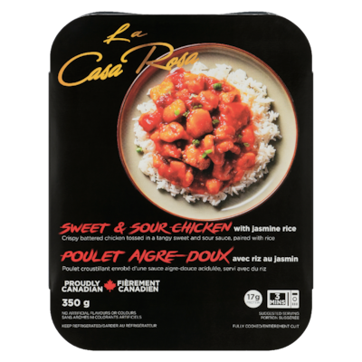 La Casa Rosa Sweet & Sour Chicken With Jasmine Rice 350 g, $2.00/100g