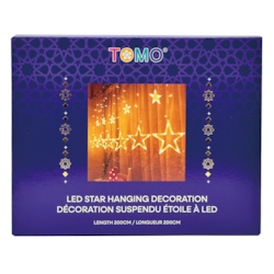 Tomo Ramadan LED Star Light Hanging Decoratrion 1 ea, $18.00/1ea