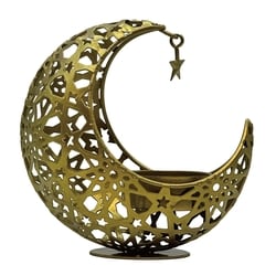 TOMO Metal Candle Holder in Moon shape 1 ea, $14.00/1ea