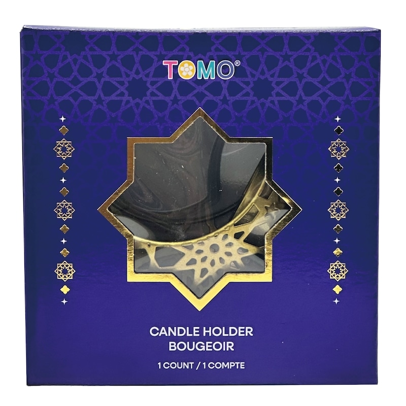 Metal Candle Holder in Moon shape