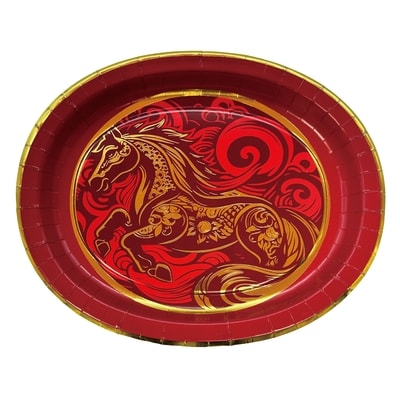  Assiettes en carton LNY (8 unités) 1 ea, 4,28 $/1ch