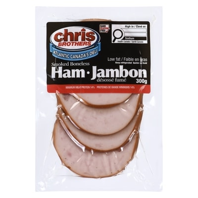 Chris Brothers Smoked Boneless Ham Low Fat 300 g, $2.33/100g