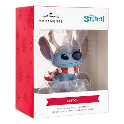 Disney Christmas Ornament (Stitch With Red Antlers)