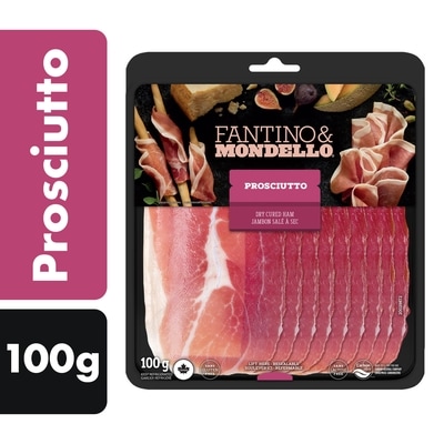 Fantino & Mondello Tranches de jambon prosciutto salé à sec 100 g, 7,00 $/100g