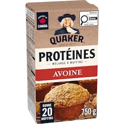 Quaker Protéines mélange à muffins Avoine 750 g, 0,93 $/100g