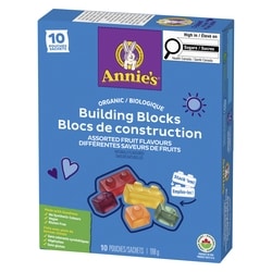 【Annie 】factoy-b revel Annie's Organic Building Blocks Assorted Fruit Flavours - 198 g