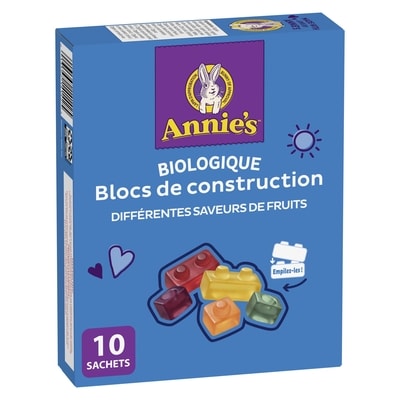 Annie's Biologique blocs de construction différentes saveurs de fruits 198 g, 3,54 $/100g