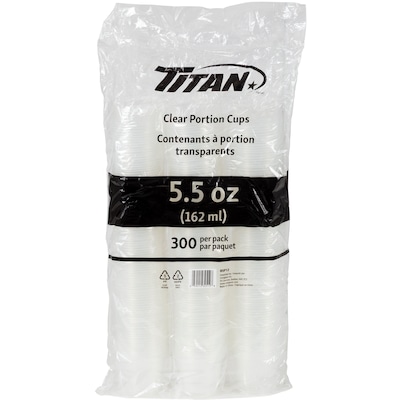 Titan 5.5oz Portion Cup 300/Pack 300 ea, $0.03/1ea