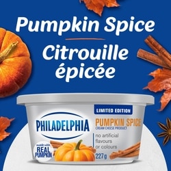 Philadelphia Cream Cheese Product, Pumpkin Spice, No Artificial