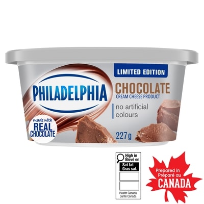 Philadelphia Produit de fromage à la crème au chocolat 227 g, 2,55 $/100g