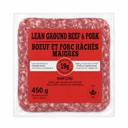 null Bœuf et porc hachés maigres 450 g, 1,78 $/100g