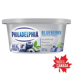 Philadelphia Blueberry Cream Cheese Product 227 g, $2.55/100g