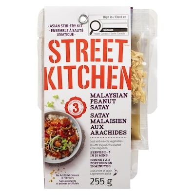 Street Kitchen Asian Stir-Fry Kit Malaysian Peanut Satay 255 g, $1.96/100g