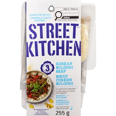 Street Kitchen Asian Stir-Fry Kit Korean Bulgogi Beef 255 g, $2.55/100g