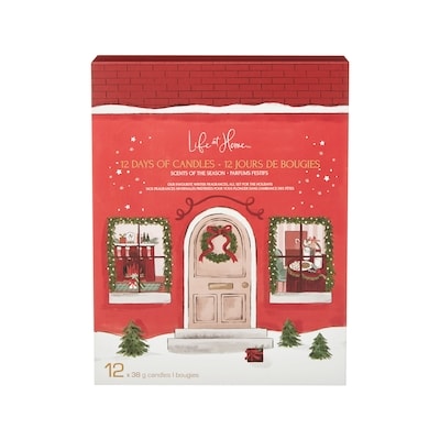Life at Home 12 Days of Candles Advent Calendar Gift Set 12 ea, $25.00/1ea