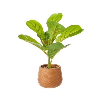 Life at Home Potted Faux Fiddle Leaf Plant 1 ea, $15.00/1ea