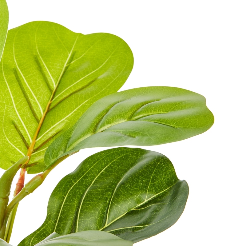 Potted Faux Fiddle Leaf Plant