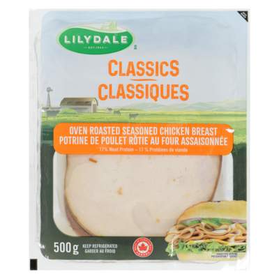Lilydale Oven Roasted Seasoned Chicken Breast 500 g, $1.50/100g