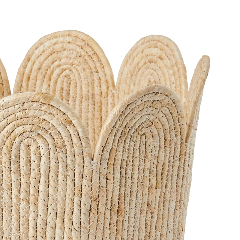 Large Scalloped Basket