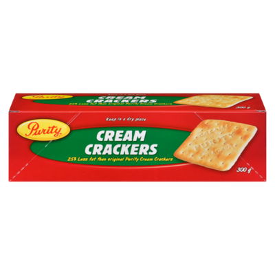 Purity Cream Crackers 300 g, $2.16/100g