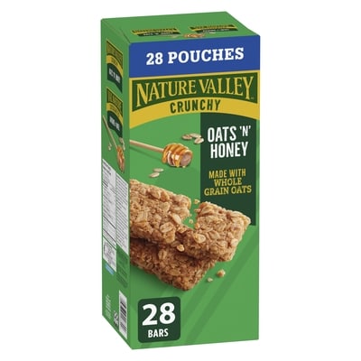 Nature Valley Crunchy Granola Bars Oats 'n' Honey 28 CT 1176 g, $1.10/100g