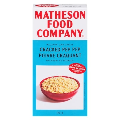 MATHESON FOOD COMPANY Macaroni And Cheese Cracked Pep Pep 170 g, $2.35/100g