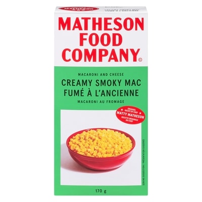 MATHESON FOOD COMPANY Macaroni And Cheese Creamy Smoky Mac 170 g, $2.35/100g