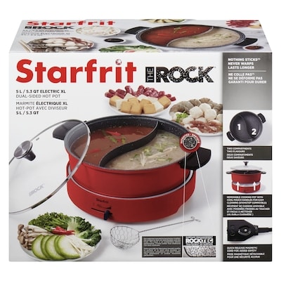 Starfrit 5 L / 5.3 Qt Electric Xl Dual-Sided Hot Pot 1 ea, $120.00/1ea