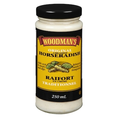 Woodman's Creamed Horseradish 250 ml, $2.20/100ml