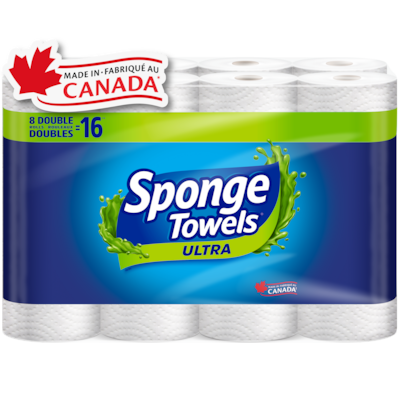 SpongeTowels Double Rolls 2 Ply 8 ea, $3.87/1ea