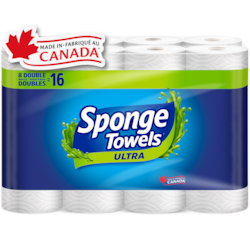 SpongeTowels Rouleaux doubles 2 épaisseurs 8 ea, 3,87 $/1ch