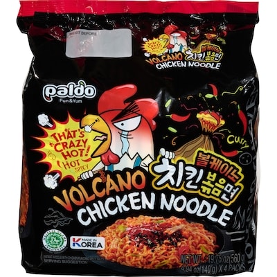 Paldo Volcano Chicken Noodle Halal 560 g, $1.25/100g