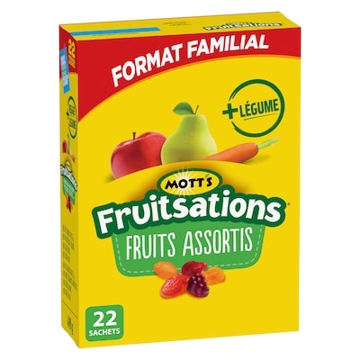 Mott’s Fruitsations Fruits Assortis 22ct 498.96 g, 1,70 $/100g