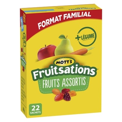 Mott’s Fruitsations Fruits Assortis 22ct 498.96 g, 1,80 $/100g