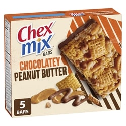 Chex Mix Bars, Chocolatey Peanut Butter, 5 bars 160 g, $1.56/100g