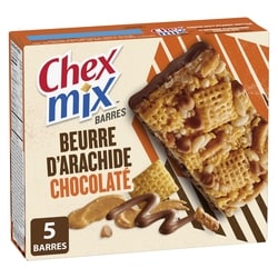 Chex Mix barres beurre d'archide chocolaté 5 barres 160 g, 1,56 $/100g