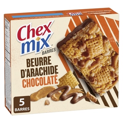 Chex Mix barres beurre d'archide chocolaté 5 barres 160 g, 2,49 $/100g