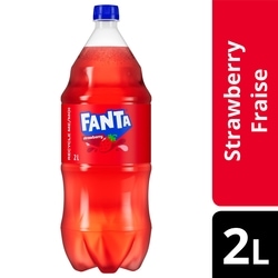 Fanta Soda boisson gazeuse fraise en bouteille 2 l, 0,21 $/100ml