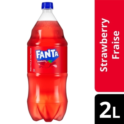 Fanta Soda boisson gazeuse fraise en bouteille 2 l, 0,21 $/100ml
