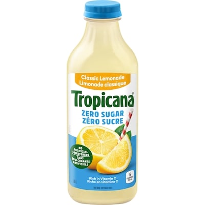 Tropicana Limonade classique Zéro sucre 1.36 l, 0,48 $/100ml