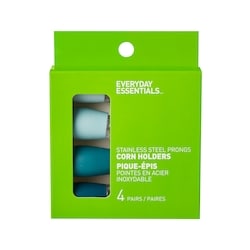 Everyday Essentials 4 paires de pique-épis avec pointes en acier inoxydable – bleu 4 ea, 2,00 $/1ch
