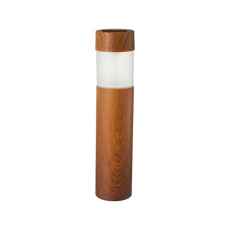 Woodgrain Solar Stake Light