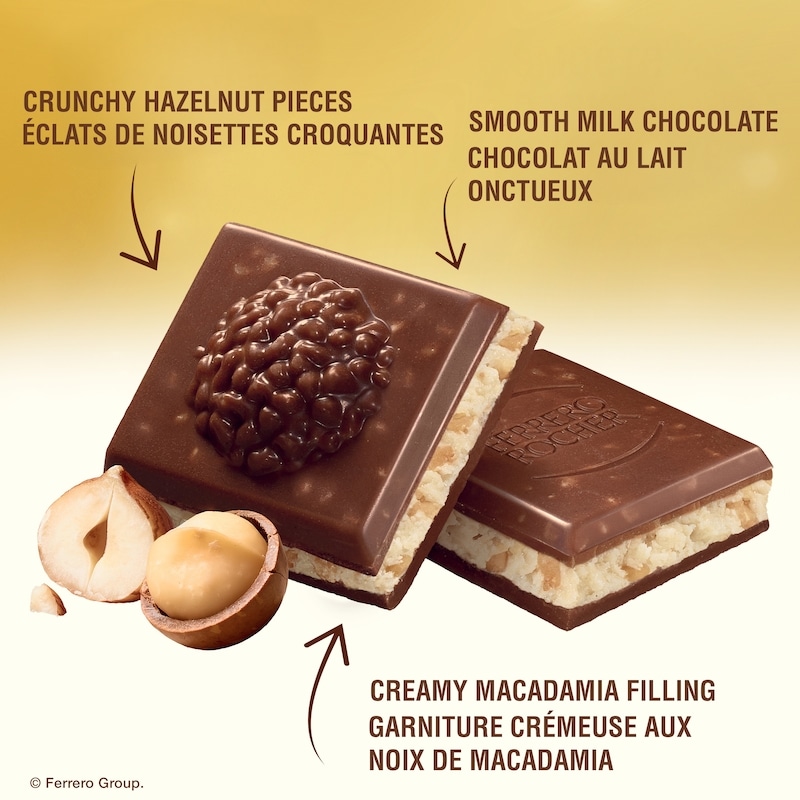 Premium Chocolate Bar, Macadamia and Hazelnut Milk Chocolate