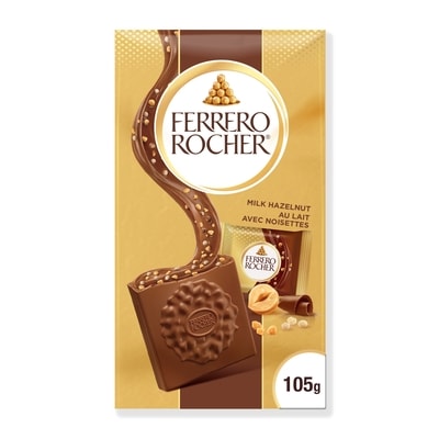 Ferrero Rocher Premium Hazelnut Milk chocolate squares, 10 Individually Wrapped Chocolates 105 g, $6.66/100g