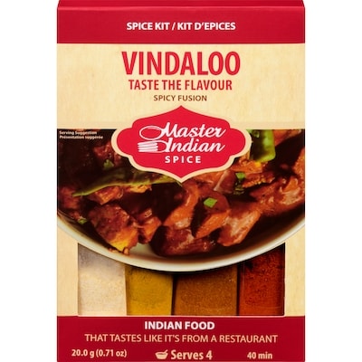 Master Indian Spice Kit Vindaloo 20 g, $24.95/100g