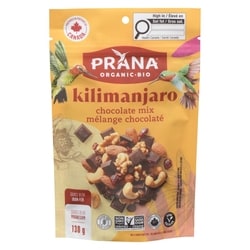Prana Mélange noix et fruits séchés kilimanjaro mélange chocolaté 130 g, 4,84 $/100g